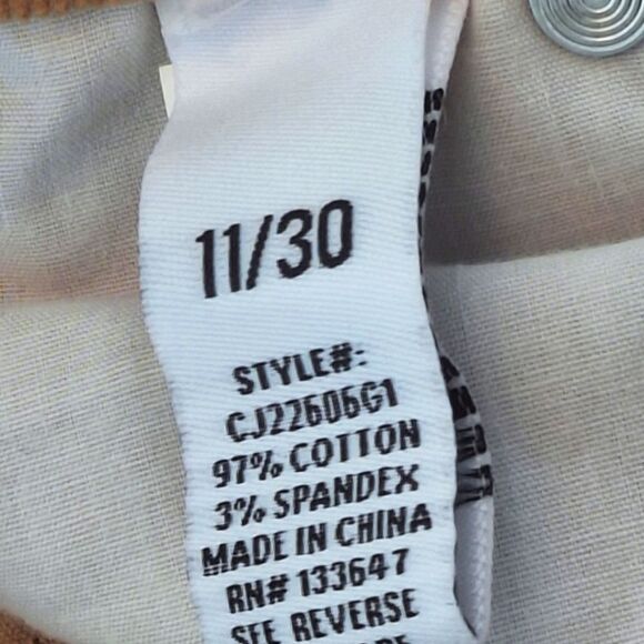 Corduroy Flare pants Camel Tan 11 Cotton Stretch Hi Rise 5 Pocket Altar'd State - Picture 5 of 16